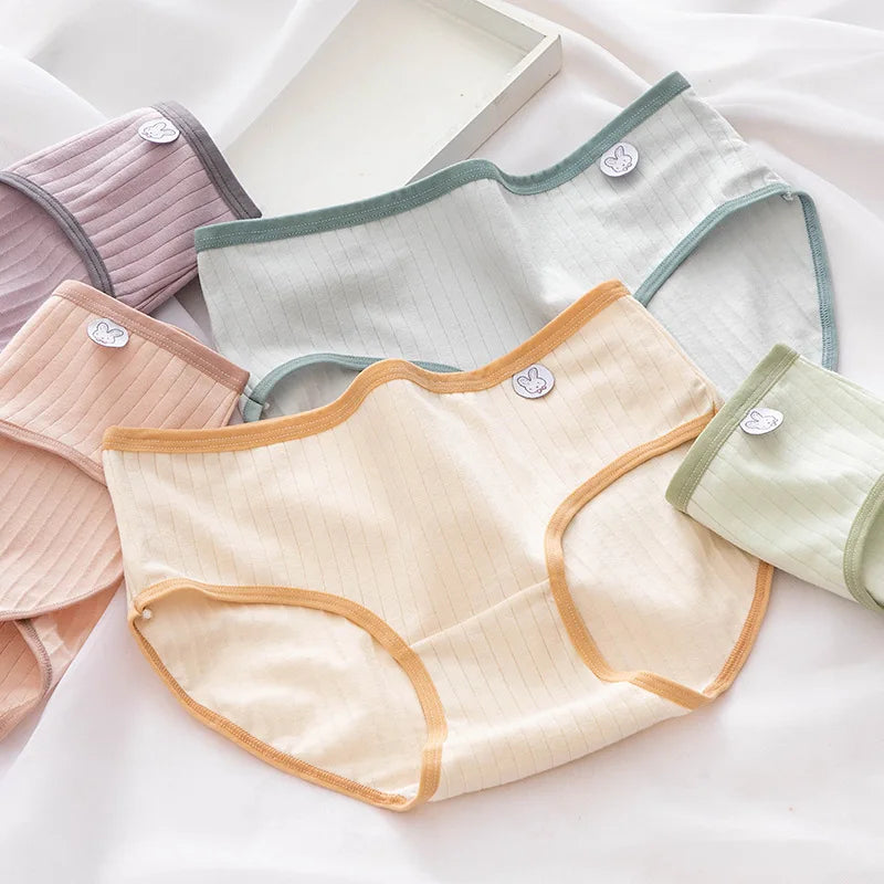 Multi-pack of yellow, blue, green , Purple printed panties. Comfortable, casual wear by Amoura Elegance.