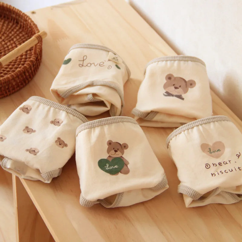 Cream and beige panties with assorted prints. Casual and stylish multi-pack panties for daily wear.