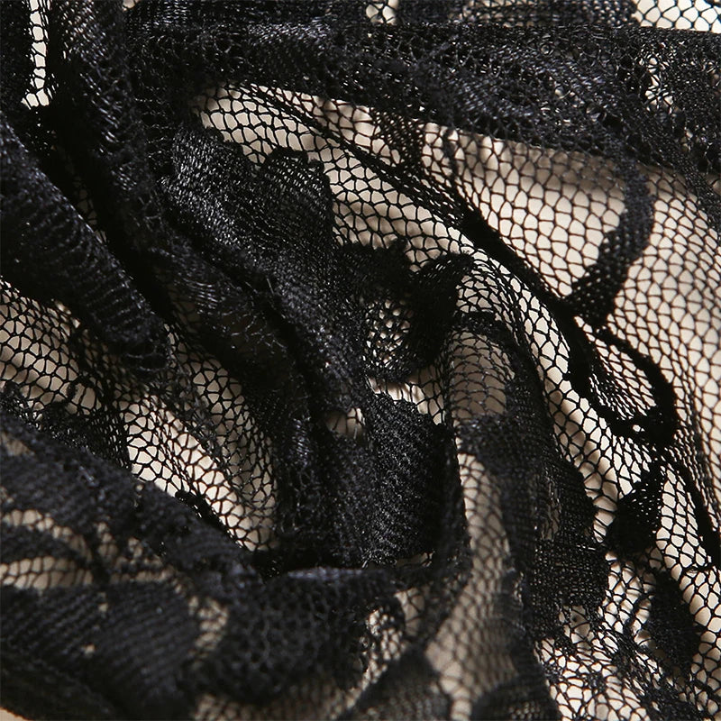 Amoura Elegance |Erotic Open Crotch Transparent Lingerie - Sexy Bow Design Plus Size Porn Outfit Dress