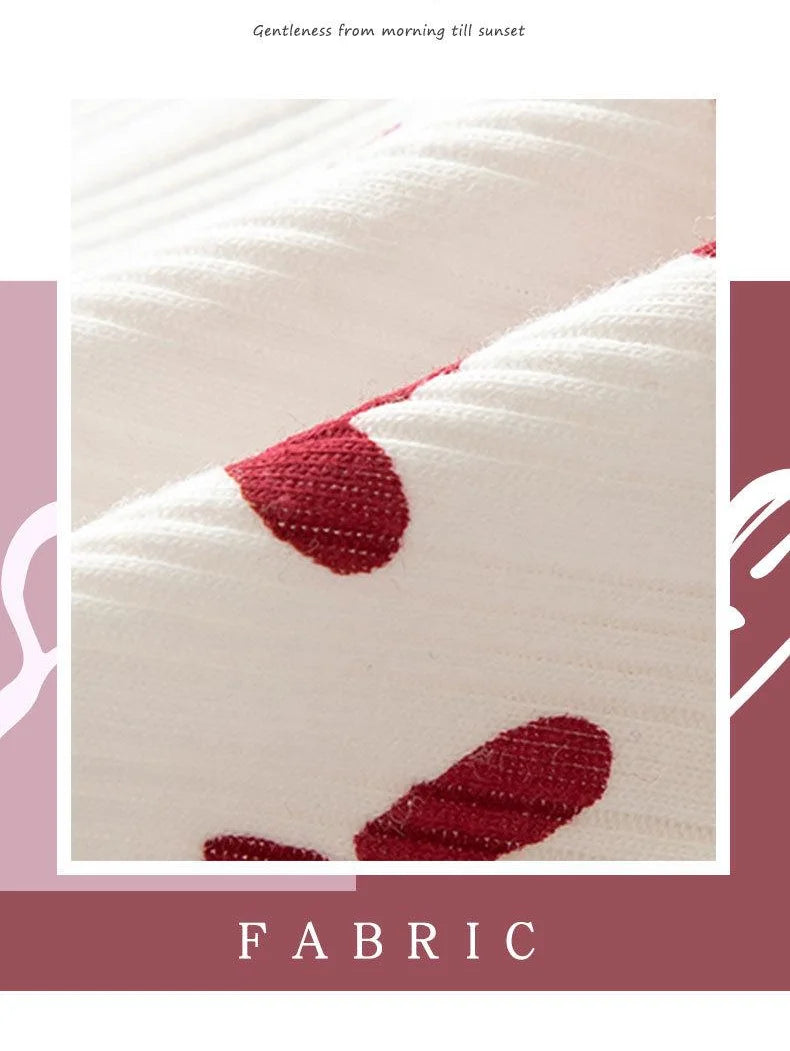 Chic red panty set by Amoura Elegance with a stylish heart design for a touch of romance.