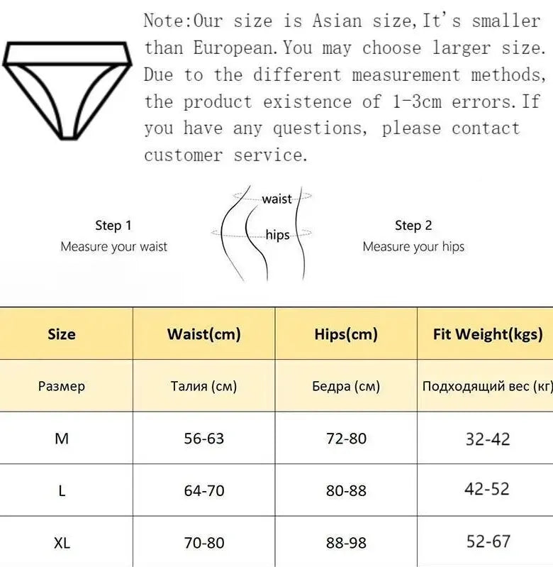 Amoura Elegance 3-Piece Set: Women's Breathable Cotton Mid-Waist Panties – Solid Color, Soft & Sexy Triangle Lingerie