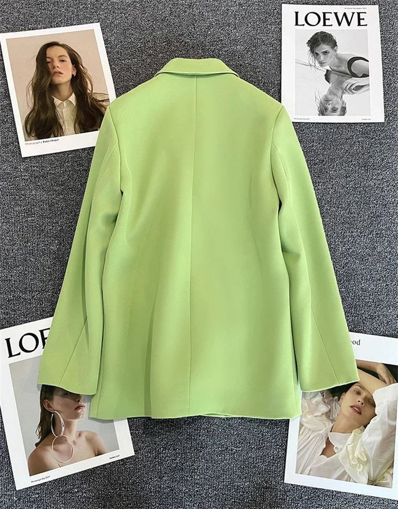 Amoura Elegance Spring & Autumn Women’s Chic Casual Sports Blazer – Elegant Korean Fashion Outerwear Suit Coat