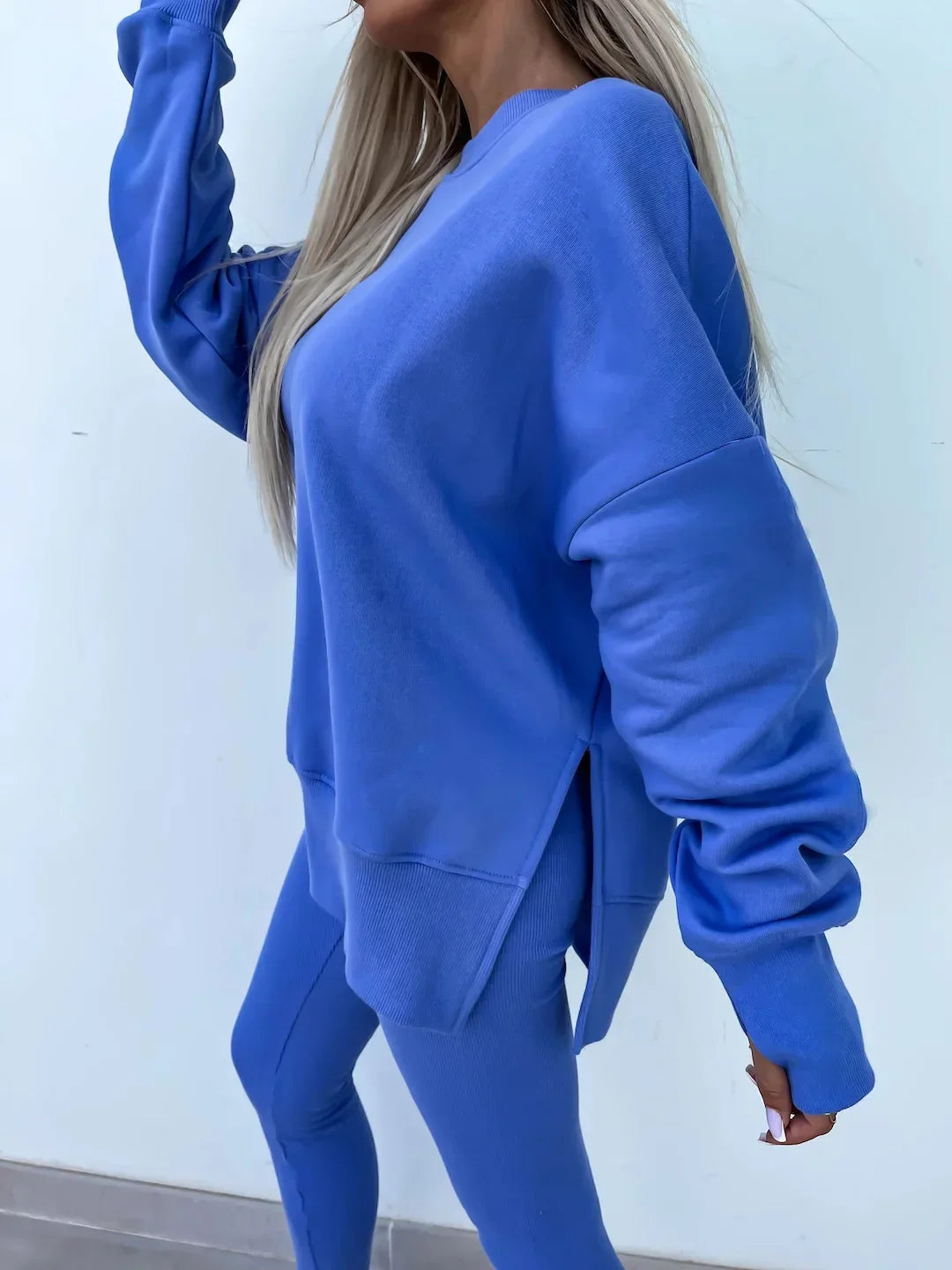 Amoura Elegance Women's Two-Piece Suit – Spring Casual Hoodie and Slim-Fit Trousers Set