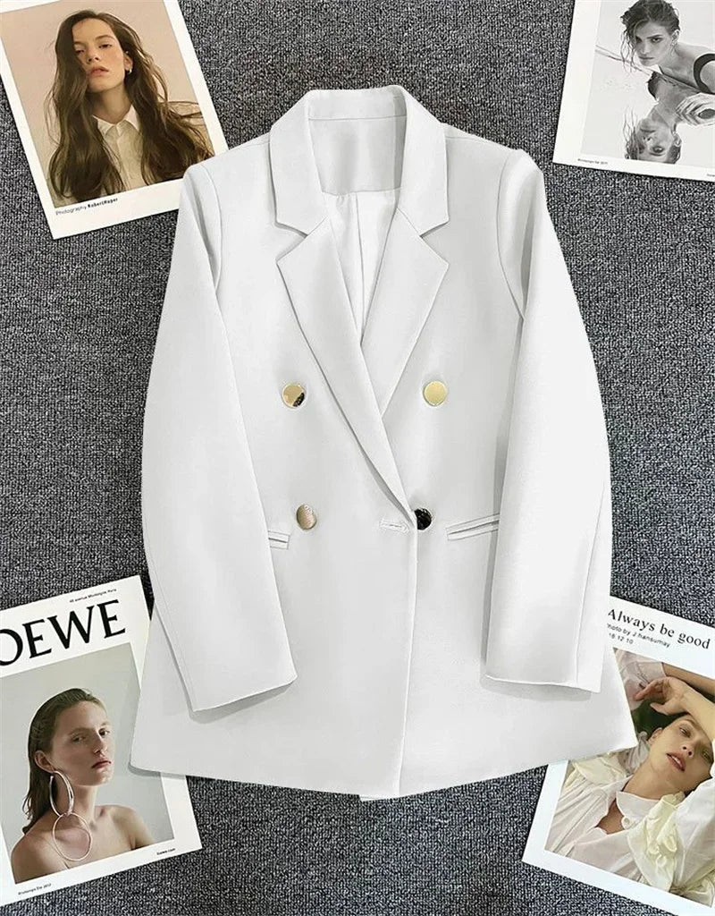 Amoura Elegance Spring & Autumn Women’s Chic Casual Sports Blazer – Elegant Korean Fashion Outerwear Suit Coat