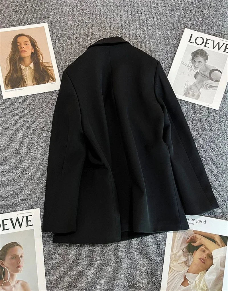 Amoura Elegance Spring & Autumn Women’s Chic Casual Sports Blazer – Elegant Korean Fashion Outerwear Suit Coat