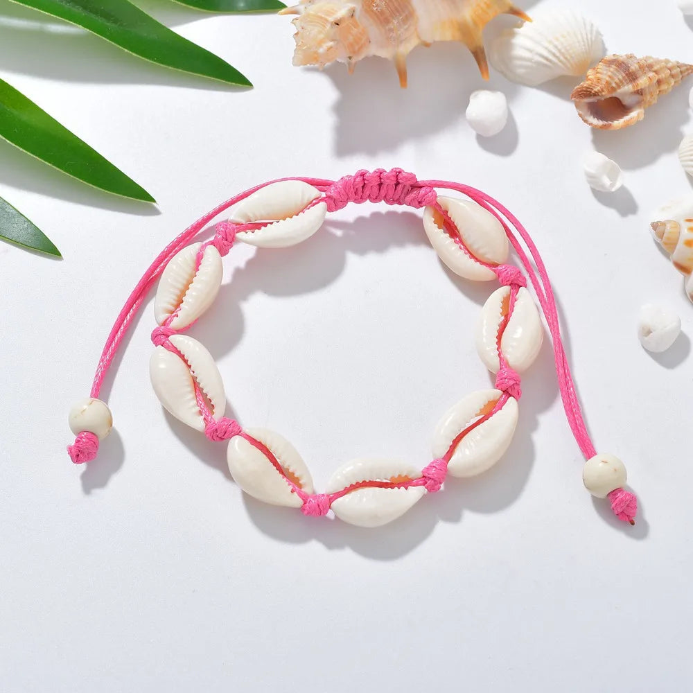 "AmouraElegance Bohemian Anklets for Women | Handmade Leather Woven Natural Foot Jewelry | Summer Beach Barefoot Bracelet for Ankle & Leg"