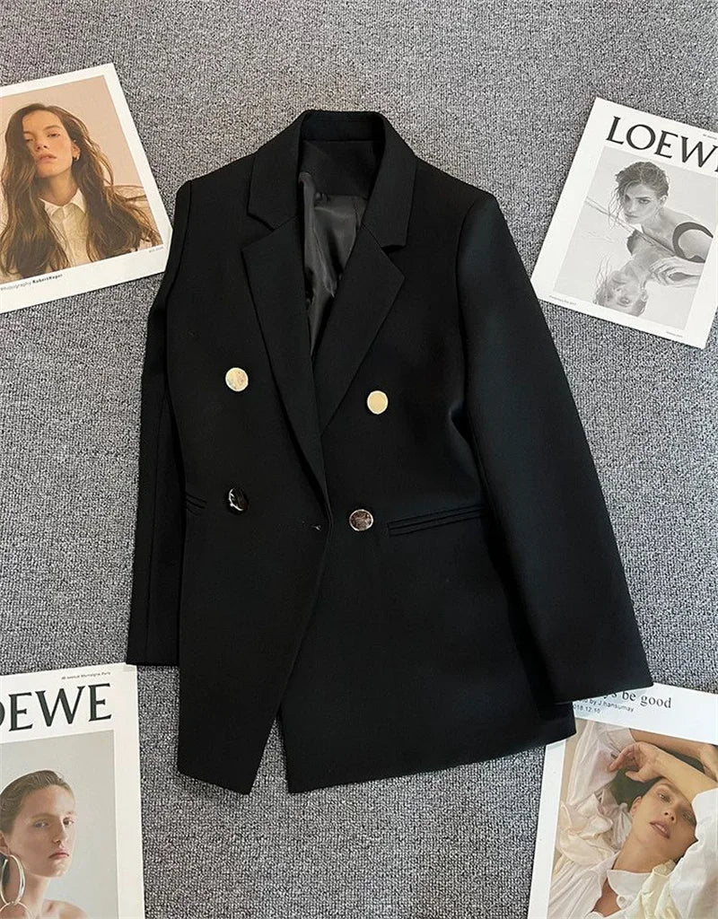Amoura Elegance Spring & Autumn Women’s Chic Casual Sports Blazer – Elegant Korean Fashion Outerwear Suit Coat