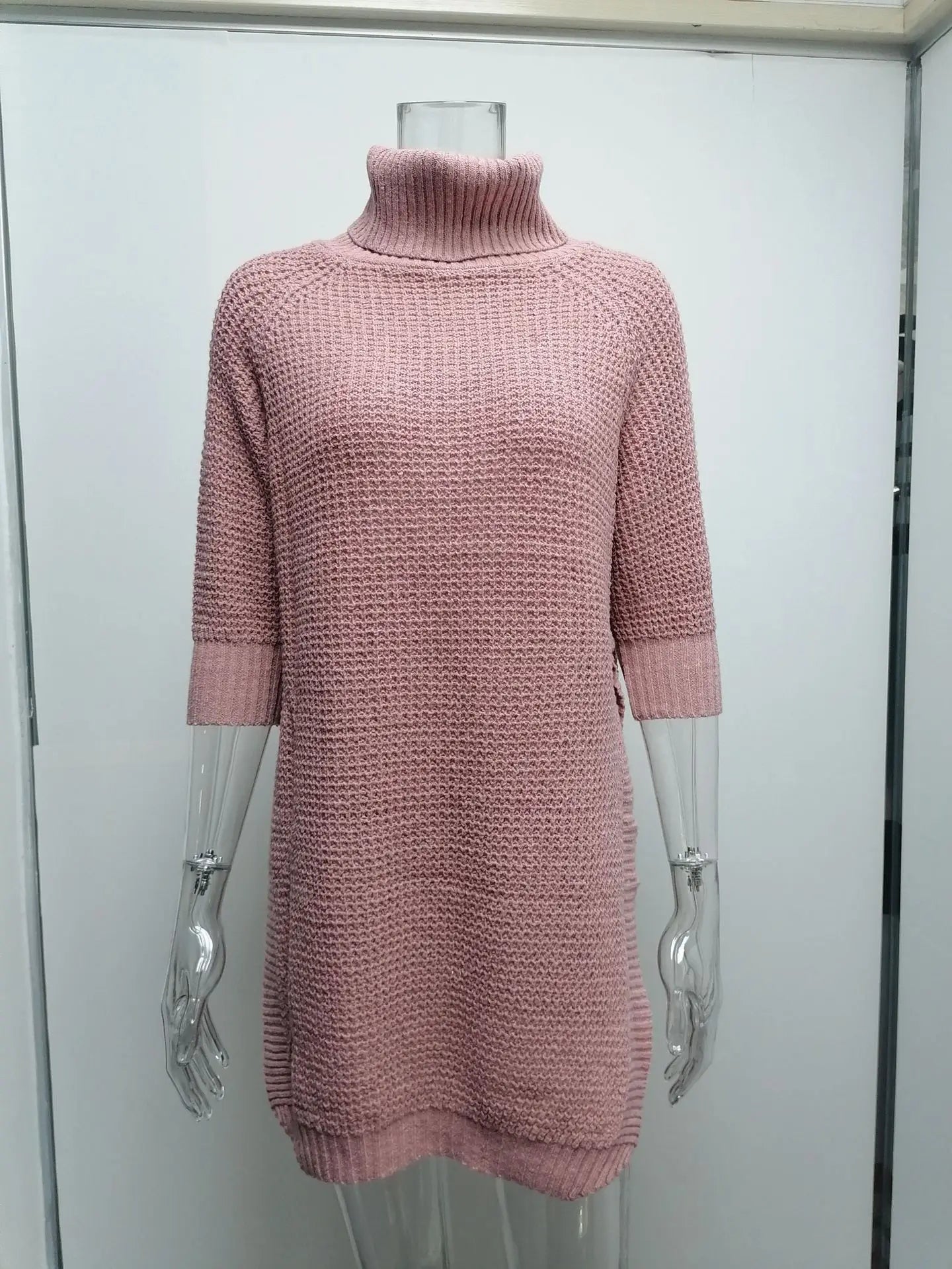 "Amoura Elegance Women's Autumn Winter Turtleneck Sweater – Casual European & American Knitwear for Stylish Comfort"