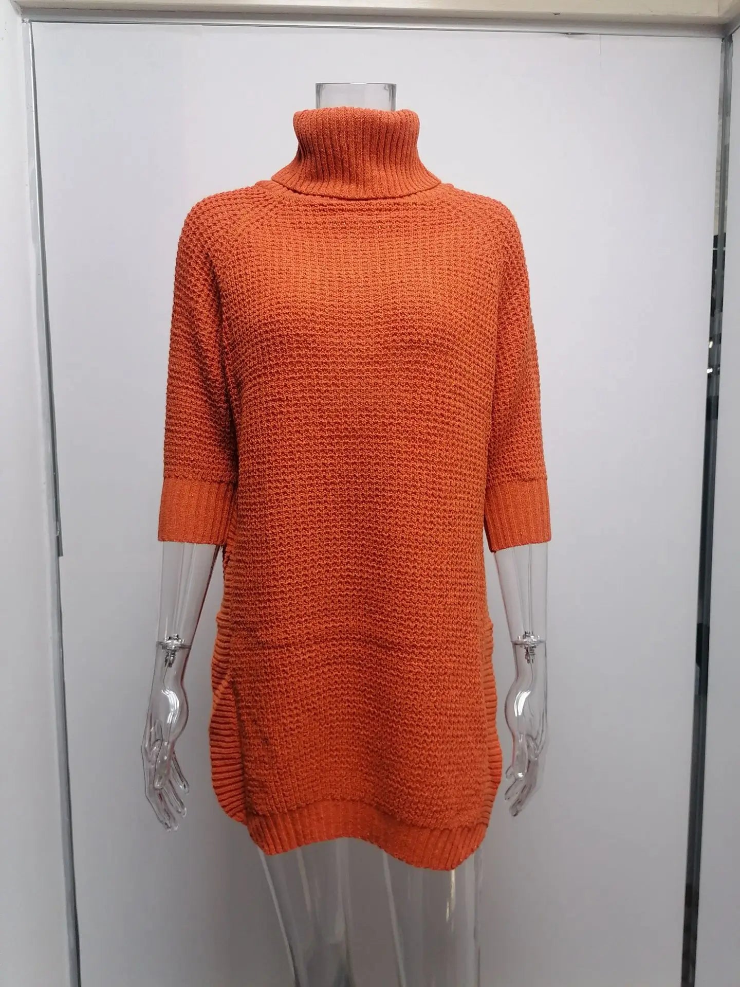 "Amoura Elegance Women's Autumn Winter Turtleneck Sweater – Casual European & American Knitwear for Stylish Comfort"