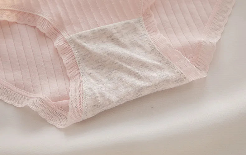 Women’s Cotton Briefs – 5PCS Cute Cartoon Panties Set for Girls and Ladies