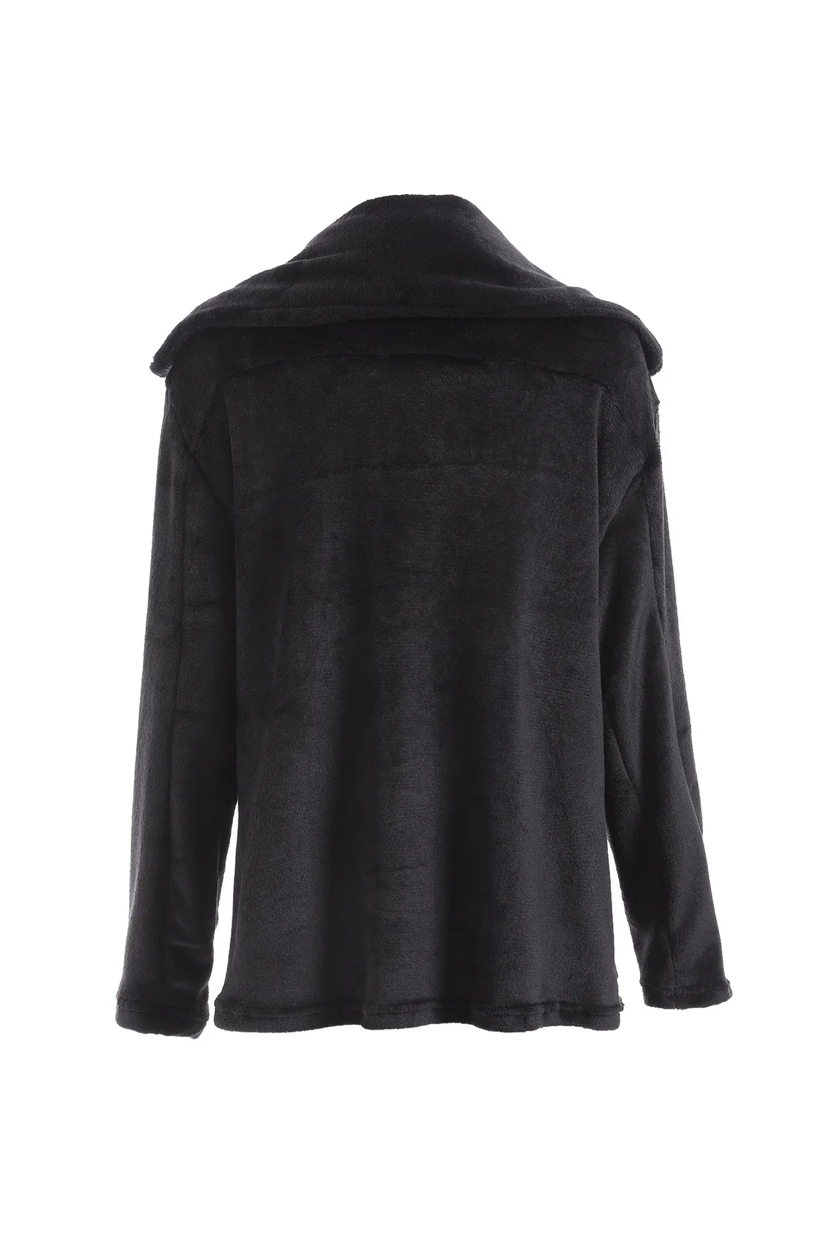 "Amoura Elegance Women's Plush Lapel Slim-Fit Jacket – European & American Fashion Sexy Autumn/Winter Outerwear for Stylish Comfort"