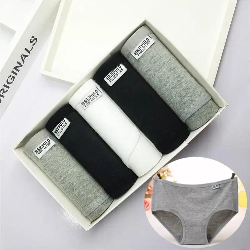 Plus Size Cotton Underwear for Women – Sexy Briefs in Solid Design 5 pieces from Amoura Elegance