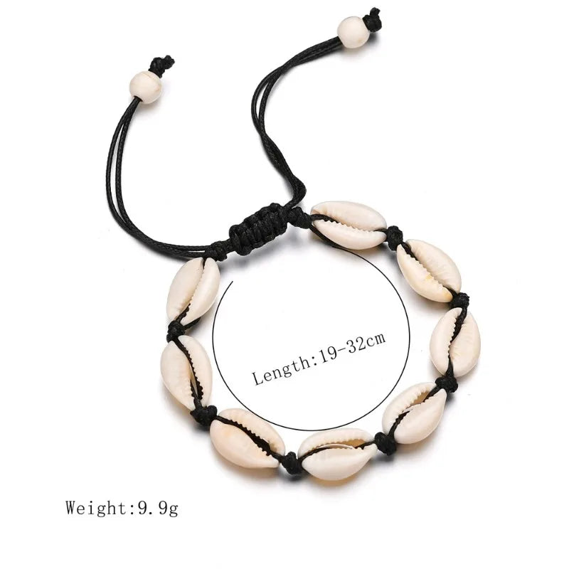 "AmouraElegance Bohemian Anklets for Women | Handmade Leather Woven Natural Foot Jewelry | Summer Beach Barefoot Bracelet for Ankle & Leg"