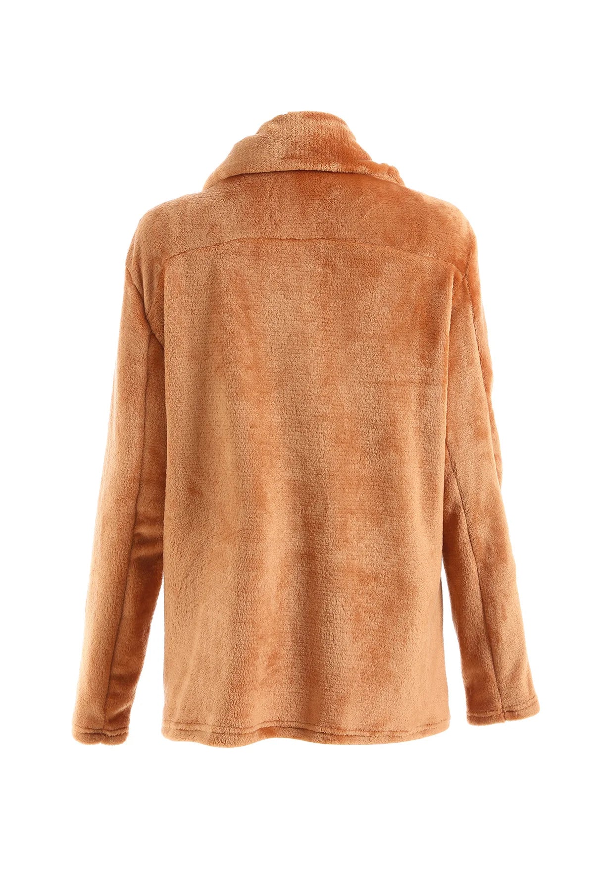 "Amoura Elegance Women's Plush Lapel Slim-Fit Jacket – European & American Fashion Sexy Autumn/Winter Outerwear for Stylish Comfort"