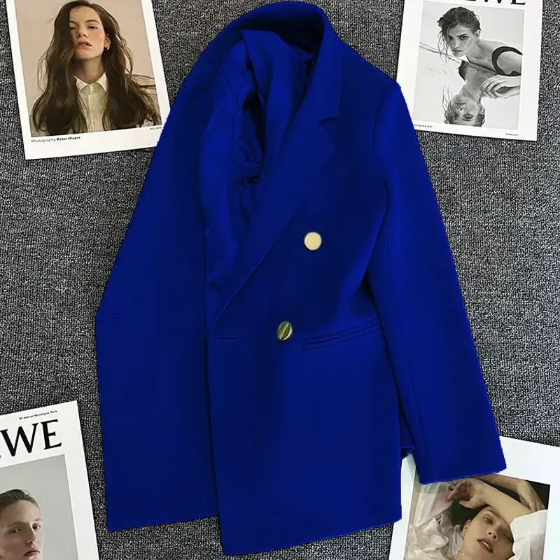 Amoura Elegance Spring & Autumn Women’s Chic Casual Sports Blazer – Elegant Korean Fashion Outerwear Suit Coat