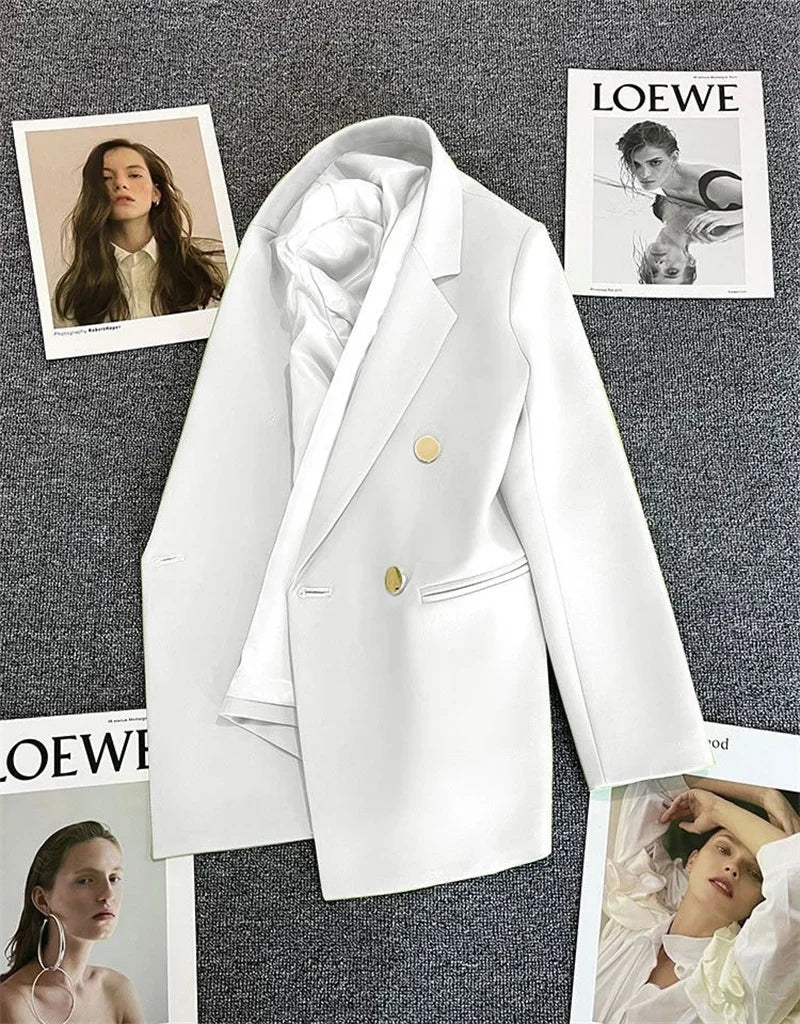 Amoura Elegance Spring & Autumn Women’s Chic Casual Sports Blazer – Elegant Korean Fashion Outerwear Suit Coat
