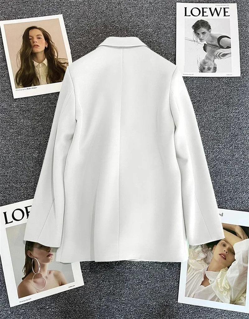 Amoura Elegance Spring & Autumn Women’s Chic Casual Sports Blazer – Elegant Korean Fashion Outerwear Suit Coat