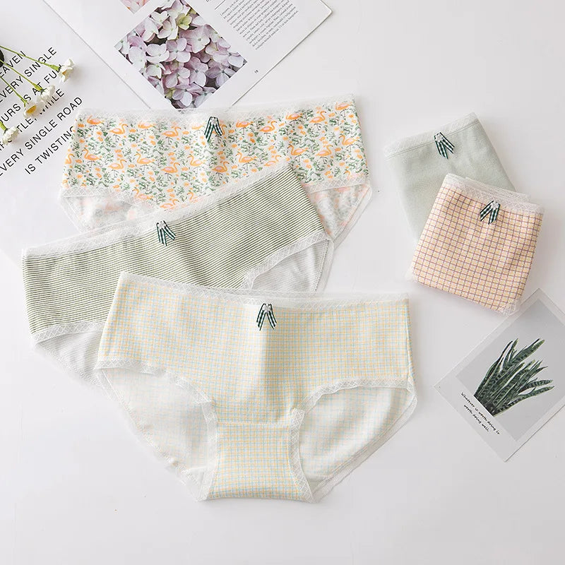 Affordable 5-piece panty set from Amoura Elegance with assorted prints for every mood