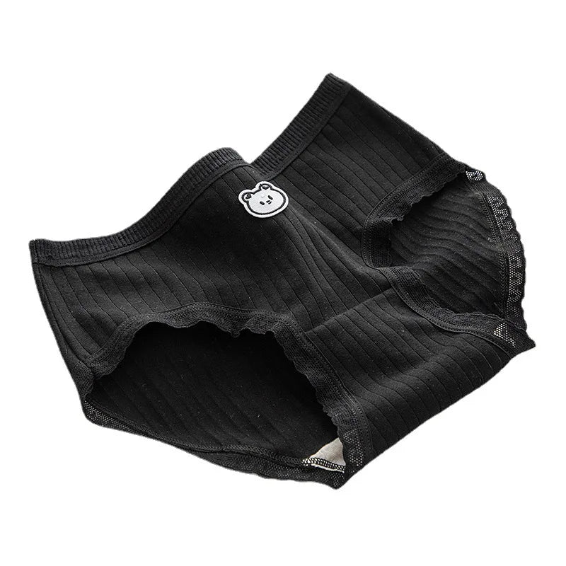 Black and  panties set with various prints, combining elegance and casual appeal from Amoura Elegance