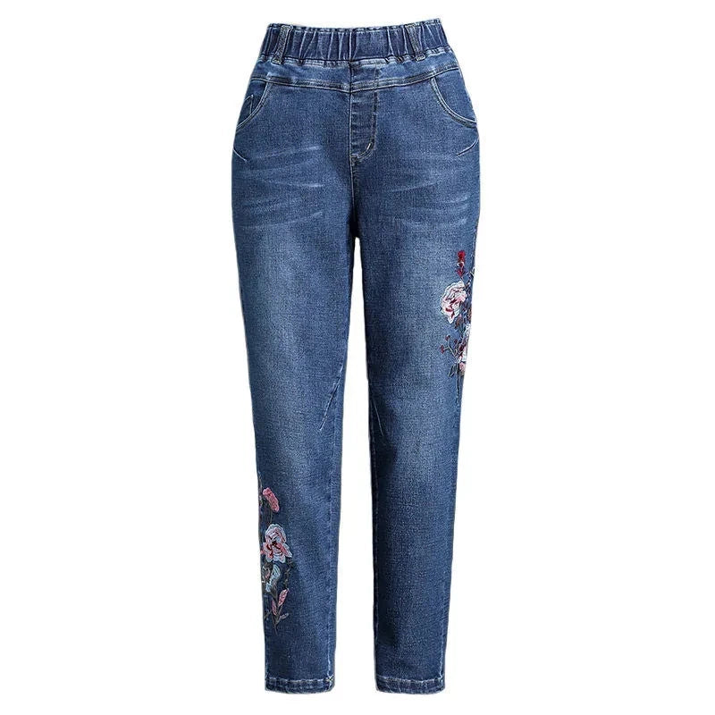 Amoura Elegance Women's Cowboy Jeans: Stylish and Durable Denim Trousers for Every Occasion – Perfect Fit and Fashionable Western Style